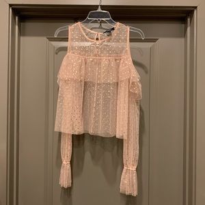 Forever21 pink overlay top